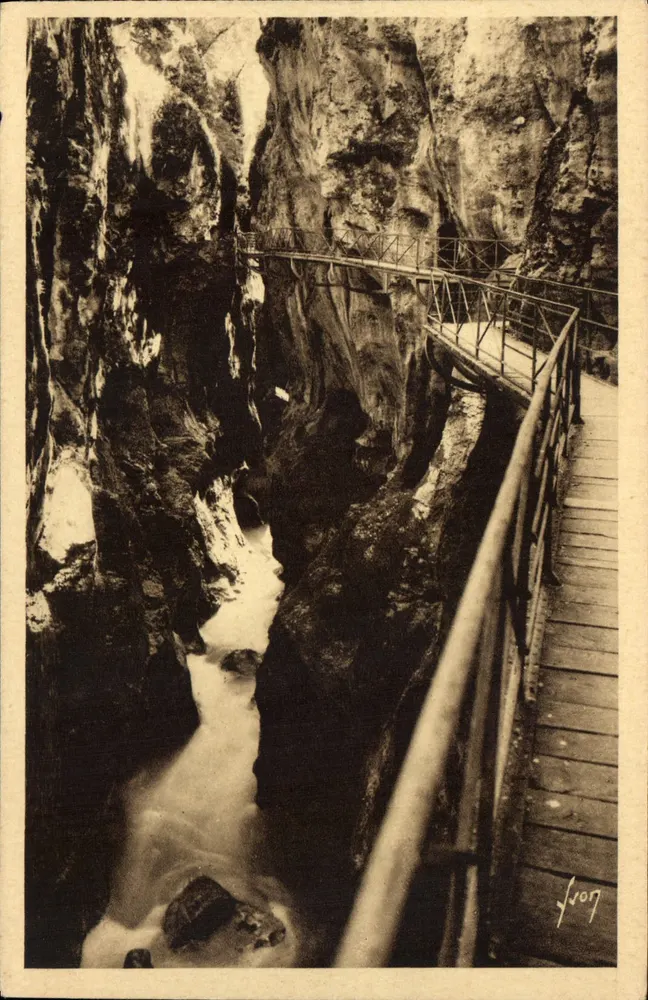 Gorges du Fier — Innenseite — Art-Editionen Martel - Vorderseite