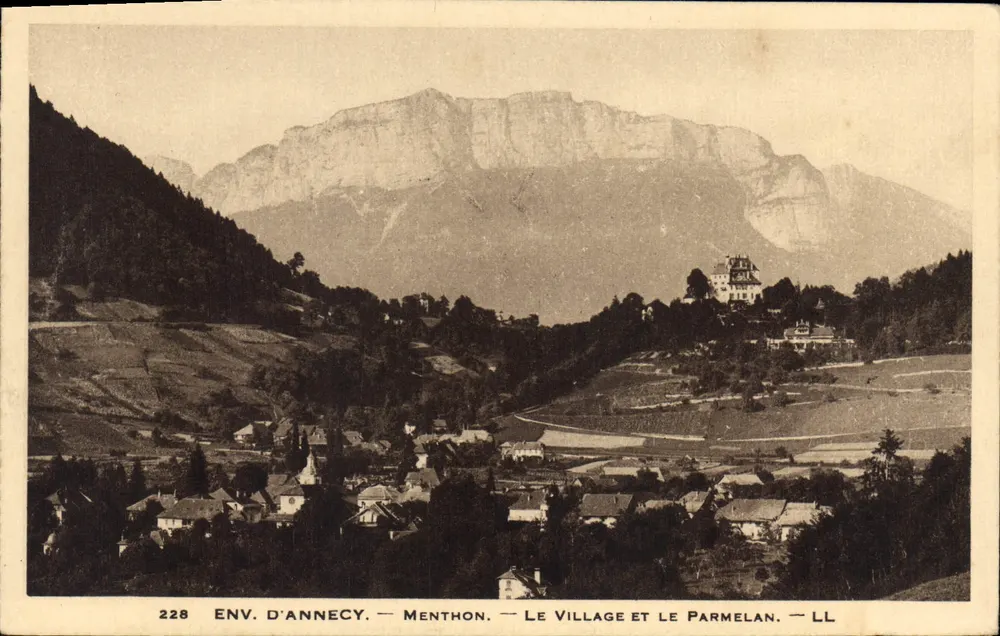 Menthon — Das Dorf und der Parmelan — LL — Umgebung von Annecy - Vorderseite