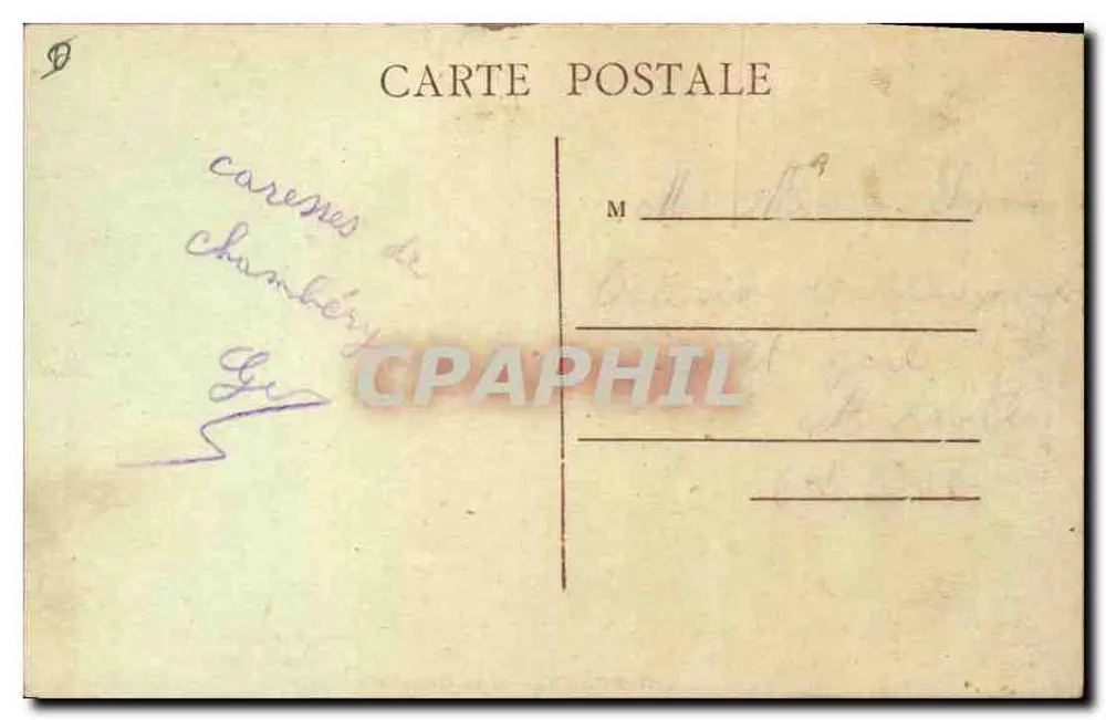 Chambéry - Vista Geral — editor não identificado, número de série não visível - Verso