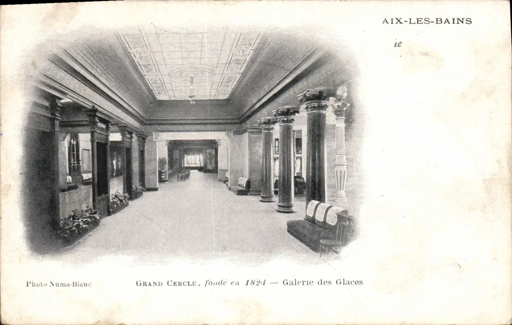 Aix-les-Bains — Grand Cercle, gegründet 1824 — Galerie der Spiegel — Foto Numa-Blanc - Vorderseite