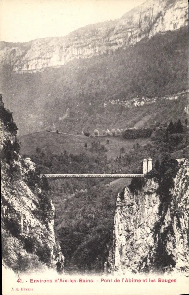 Brücke des Abgrunds und die Bauges — Umgebung von Aix-les-Bains — A la Havane - Vorderseite