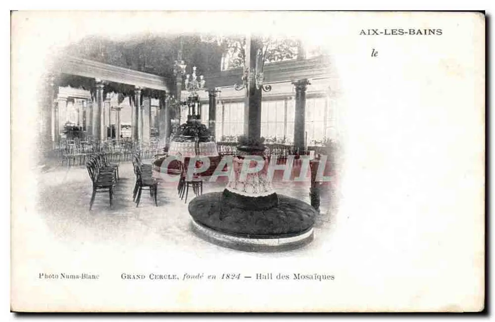 Aix-les-Bains — Grand Cercle, gegründet 1824 — Hall des Mosaïques — Photo Numa-Blanc - Vorderseite