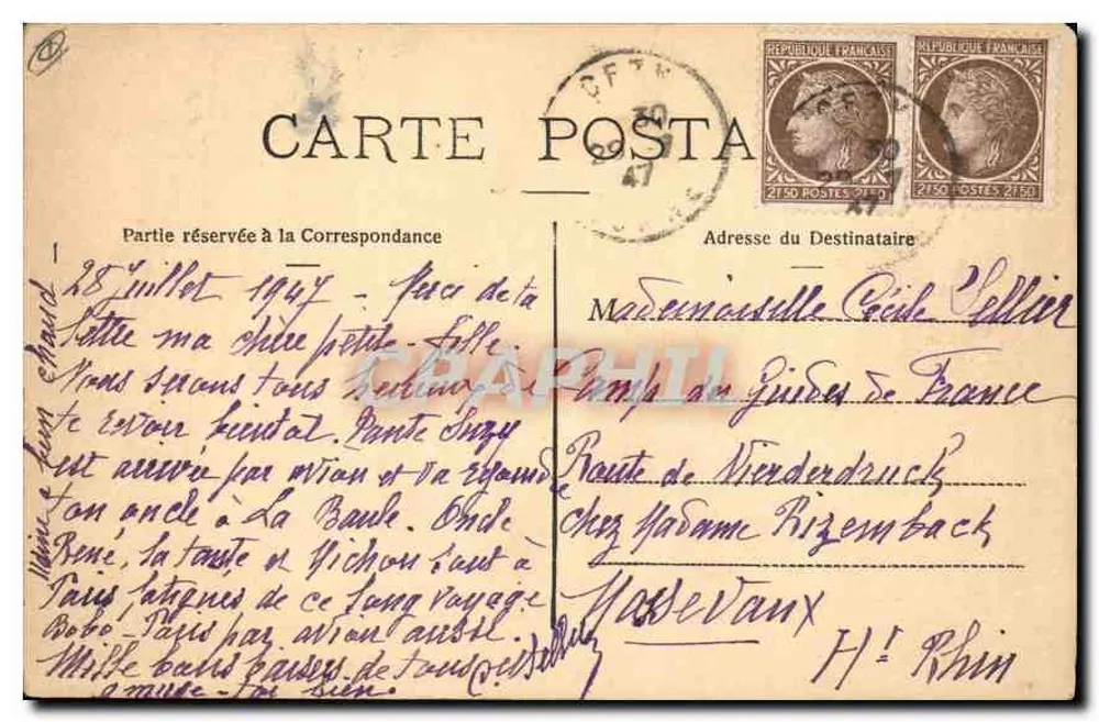 Evian-les-Bains — Vista geral — Coleção Source Ochach n°63 - Verso