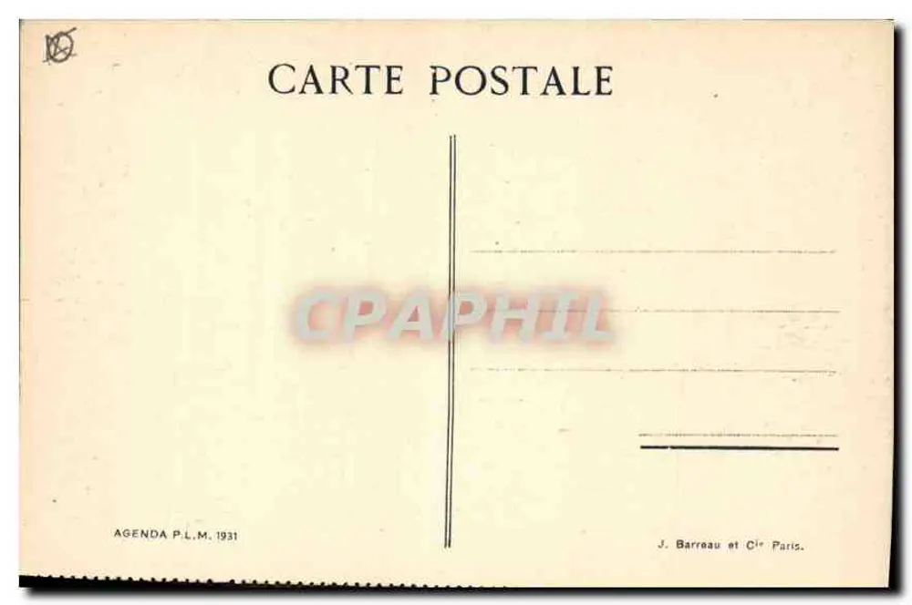 Lago de Annecy — Duingt — Agenda P.L.M. 1931 - Verso