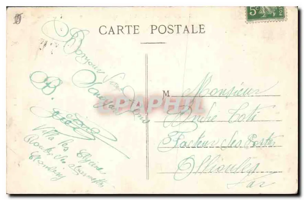 Le Bourget-du-Lac (Savoie) — Ein Eckbereich des Sees am Hafen — Sammlung L. Grimal, Chambéry - Rückseite