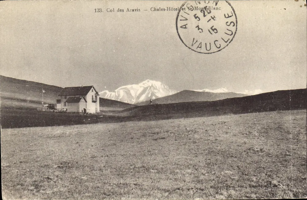 Col des Aravis — Chalet-Hotel und Mont Blanc — Morand & Roust, n°133 - Vorderseite