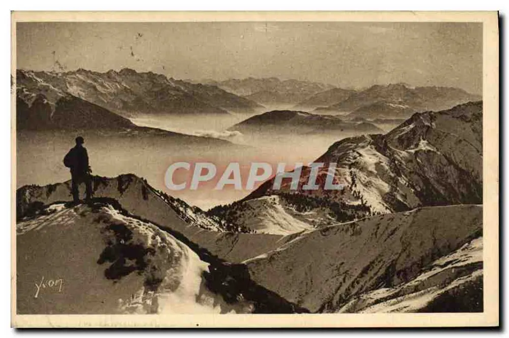 Vista panorâmica das Alpes — Alta Saboia — Éditions d'Art M. Viallet - Frente