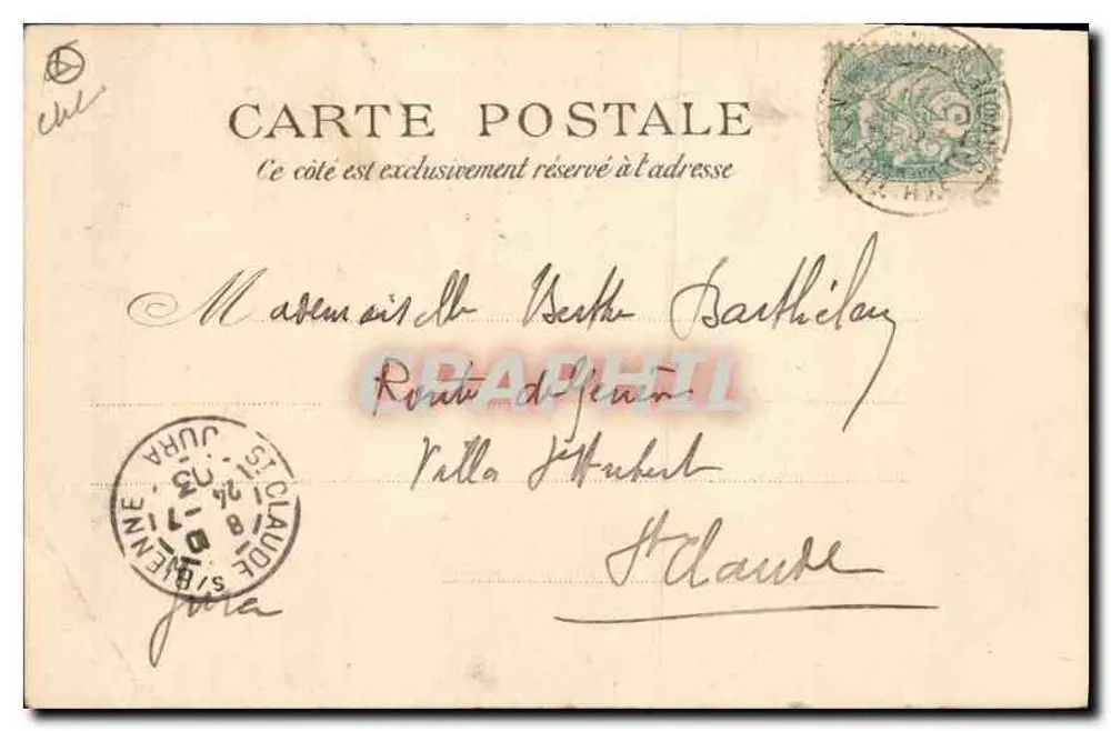 Der Teufelsbrücke — Umgebung von Thonon-les-Bains in der Dranse-Tal — Verlag E.A. n° 5128 - Rückseite