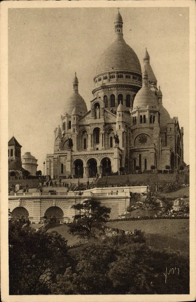 Basilika des Heiligen Herzens von Montmartre — Panoramablick — Les Éditions d'Art Français, Nr. 224 - Vorderseite