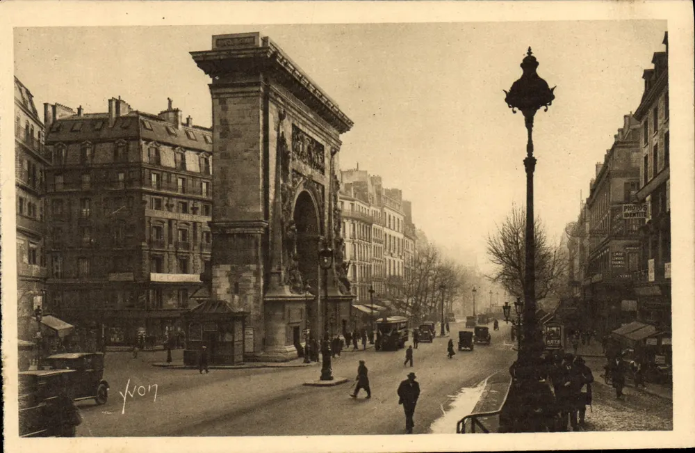 Tor Saint-Denis — Boulevard Bonne-Nouvelle — YVON Kunstausgaben - Vorderseite