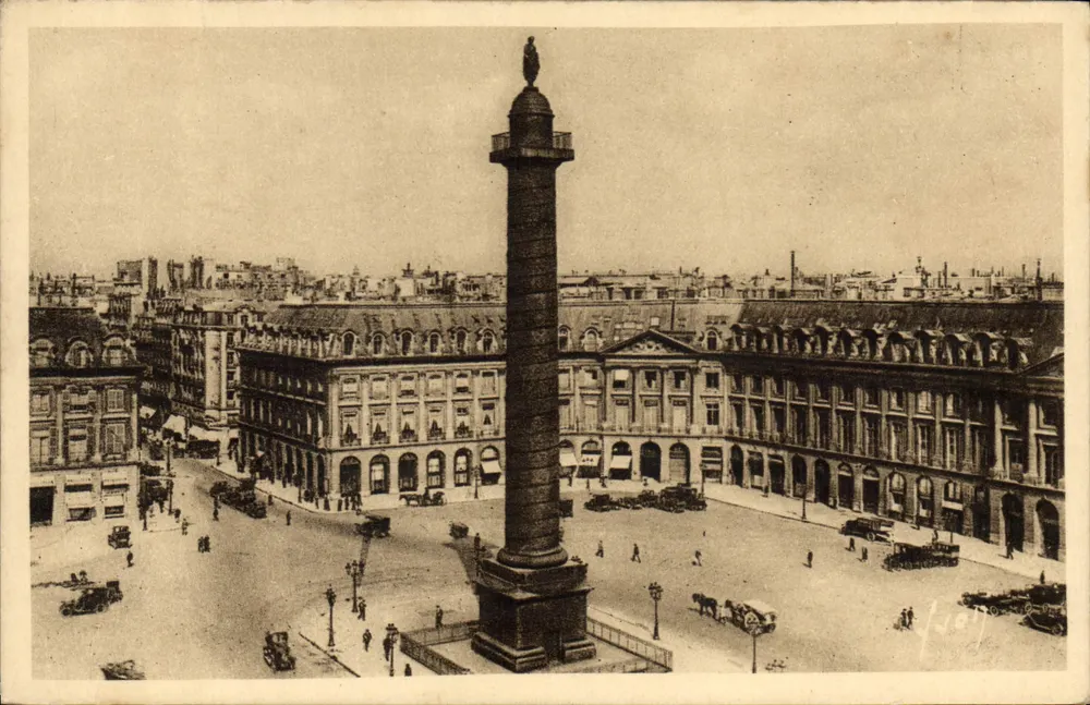 Place Vendôme — Vendôme-Säule — Éditions d'Art Vivant - Vorderseite