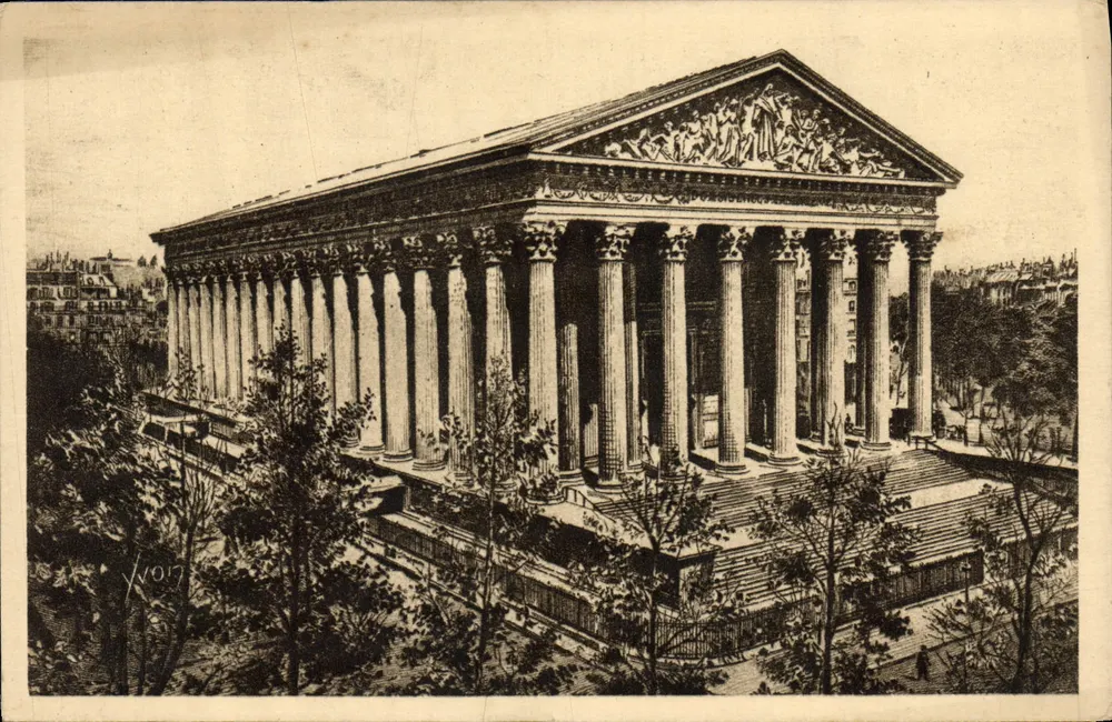 Kirche der Madeleine — Paris — Kunstausgabe YVON, Serie 10 - Vorderseite