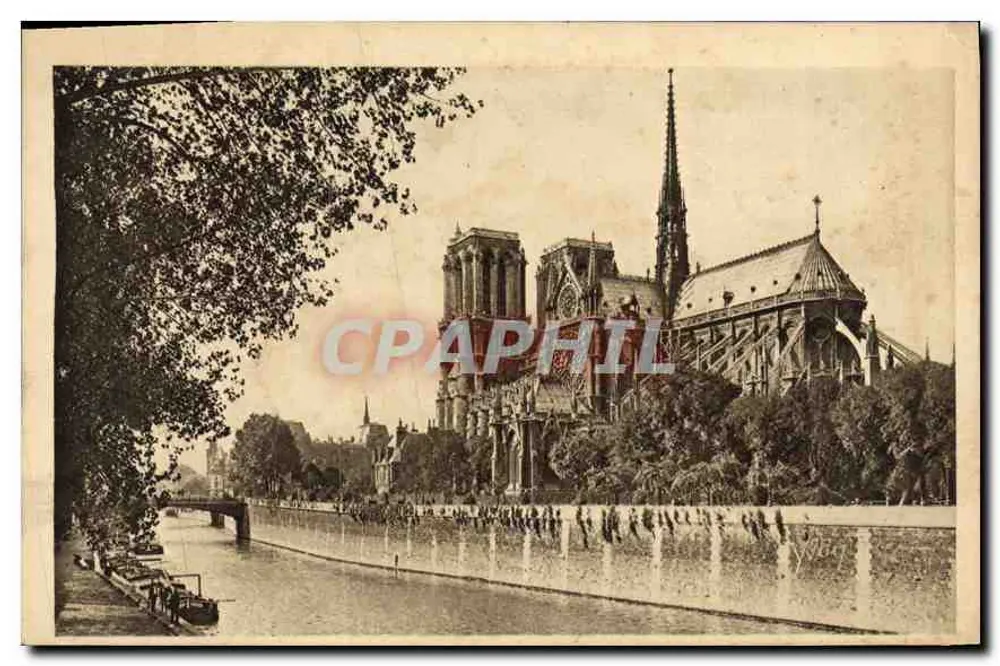 Notre-Dame de Paris — Ansicht von der Seine — Éditions d'Art YVON, Paris - Vorderseite