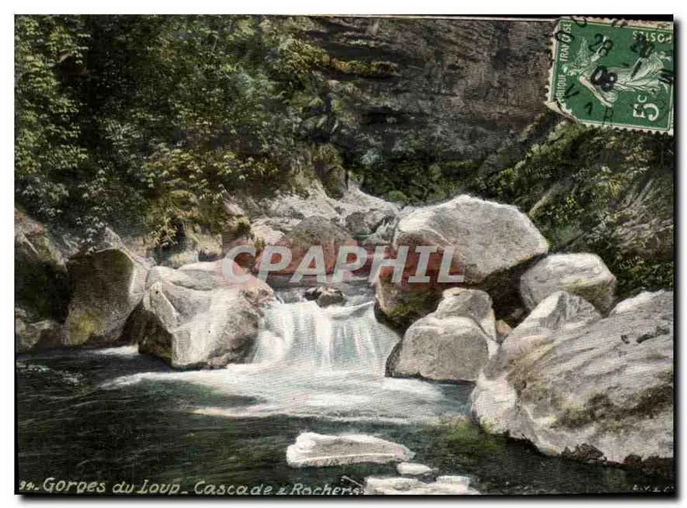Gorges do Loup - Cachoeira & Rochas - Frente