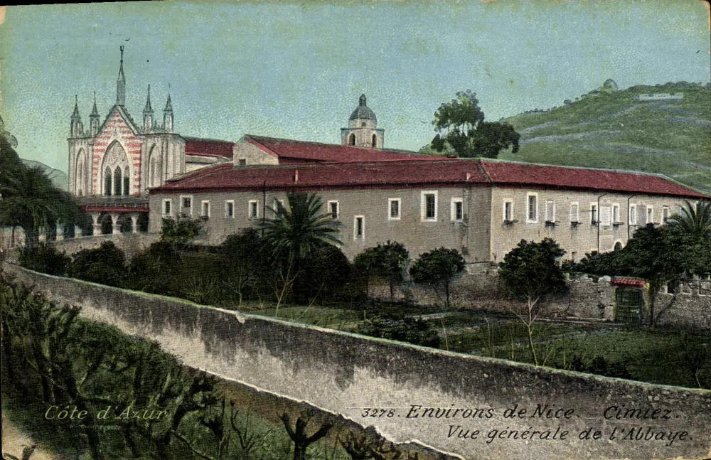 Cimiez — Allgemeiner Blick auf das Kloster — Côte d'Azur, Umgebung von Nice - Vorderseite