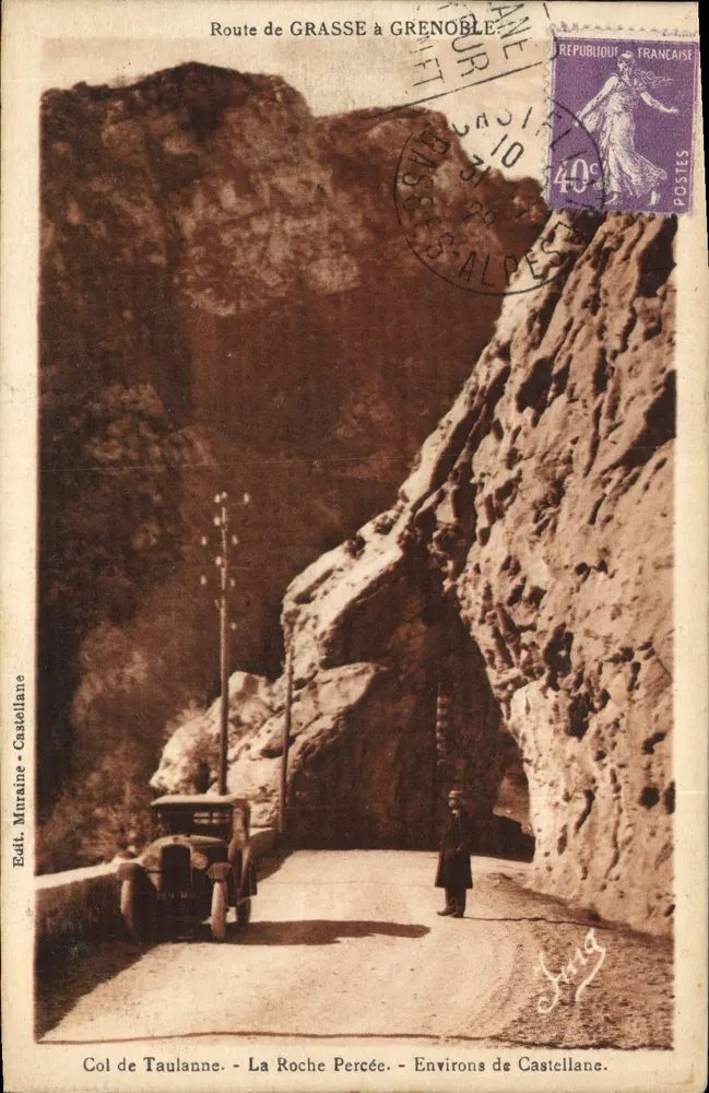 Col de Taulanne - La Roche Percée - Umgebung von Castellane — Verlag Murraine - Castellane - Vorderseite