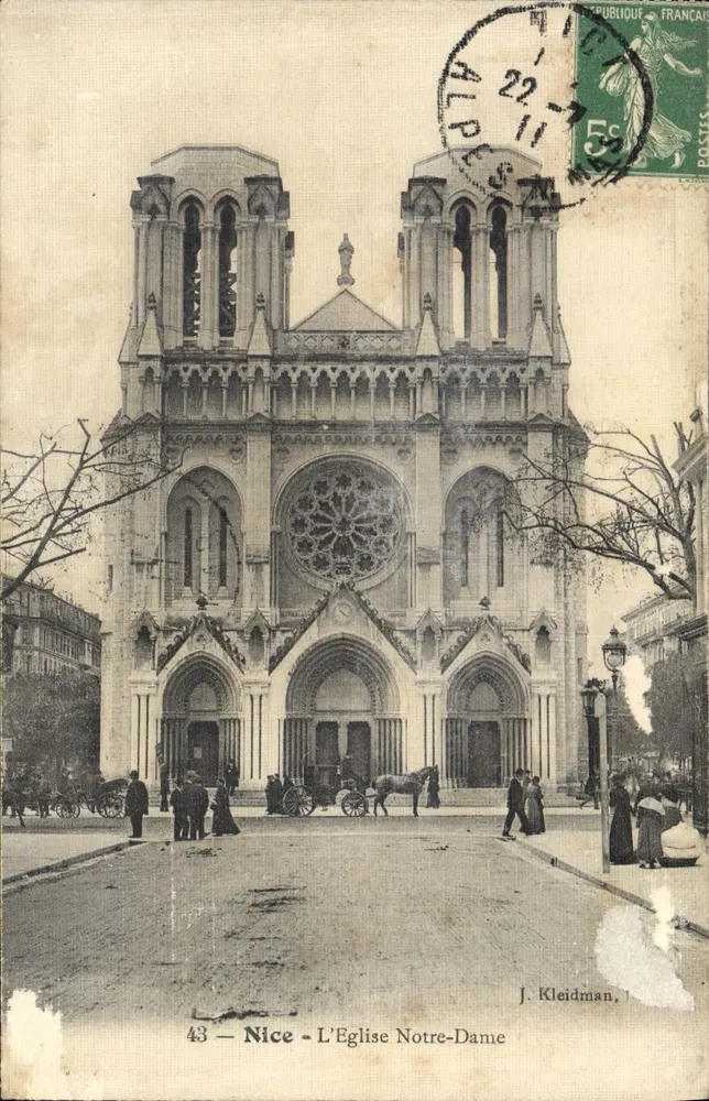 Nice - A Igreja de Nossa Senhora — J. Kleidman, n°43 - Frente