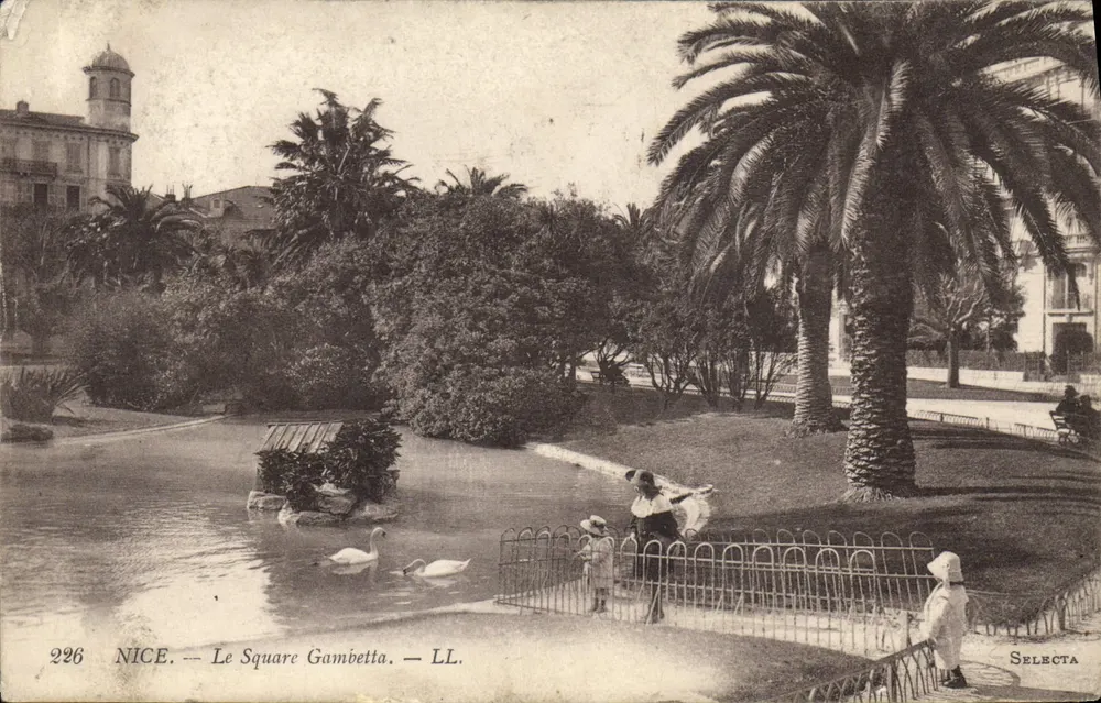 Nice — O Square Gambetta — LL. — Selecta, n° 226 - Frente