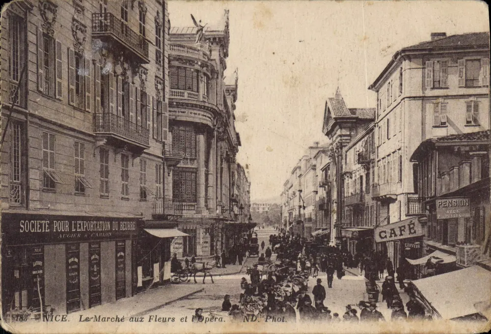 Nice — Der Blumenmarkt und das Opernhaus — ND. Phot. n°188 - Vorderseite