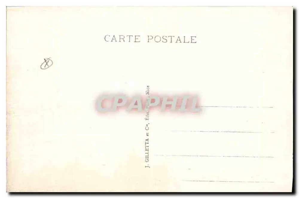 Monte-Carlo — Vista geral e Jardins de Mônaco — Ed. Offhoud, n° 711 - Verso