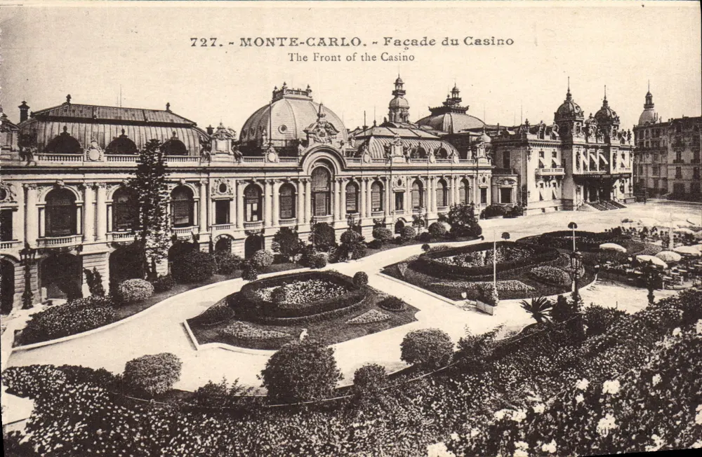 Monte-Carlo - Fachada do Casino — J. Gilletta e Cie, Nice, n° 727 - Frente
