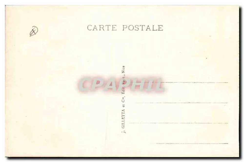 Monte-Carlo - Fachada do Casino — J. Gilletta e Cie, Nice, n° 727 - Verso