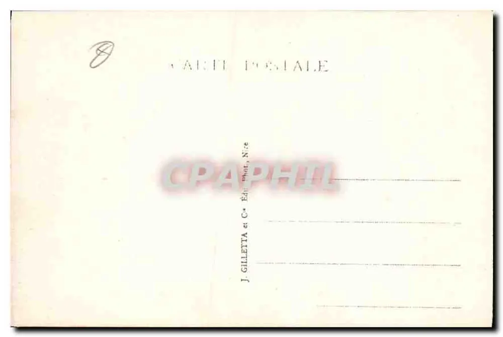 Mônaco - A Catedral — editor J. Gilletta, Nice, n° de série 743 - Verso