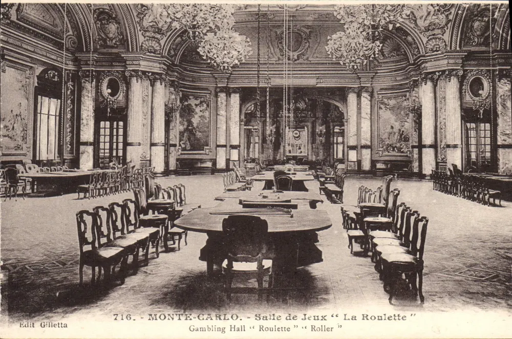 Monte-Carlo - Ansicht des Spielhallsaal "La Roulette" -Edit Gilletta n°716 - Vorderseite