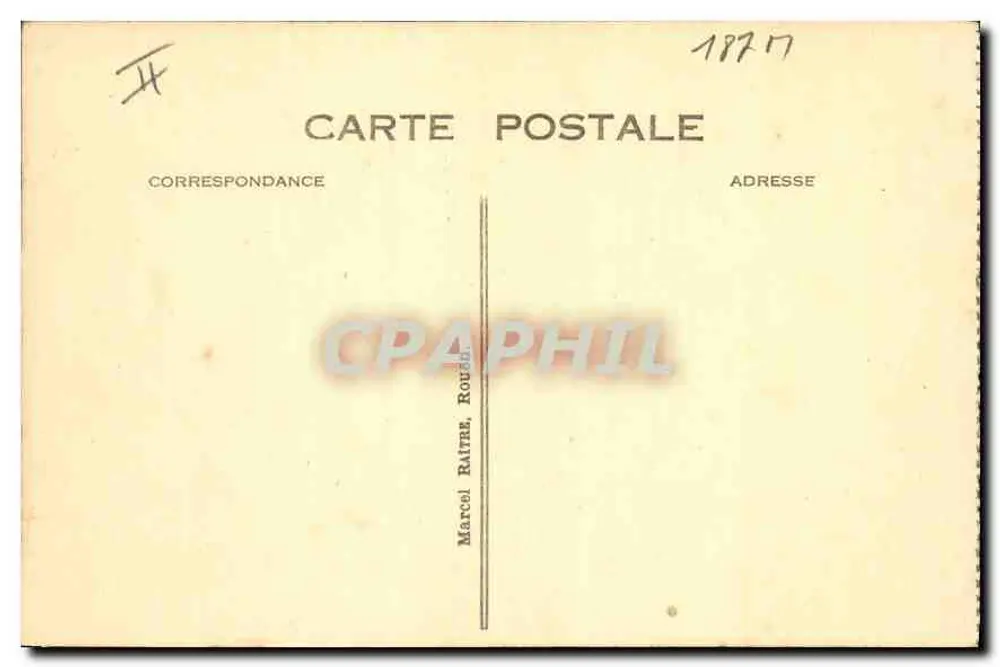 Rouen — Estação da Rue Verte — n° 82 - Verso