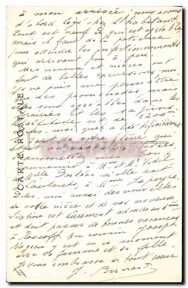 Chalet-Restaurant du Mont Joly (1.900 m) — Der Mont-Blanc-Massiv — Verlag: Carte Rose - Rückseite