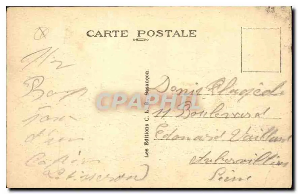 Faucogney (Haute-Saône) — Vista geral — Éd. C. Besançon, n° 15417 - Verso