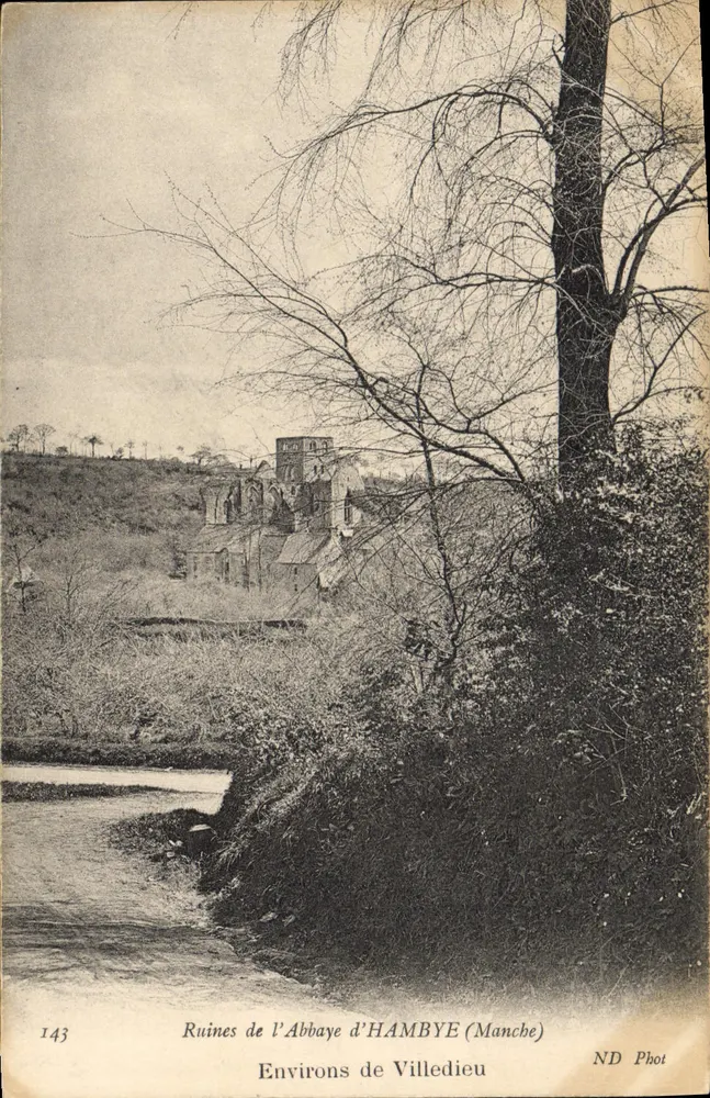 Ruïnes van de Abdis van HAMBYE (Manche) — Omgeving van Villedieu — ND Phot, n° 143 - Voorkant