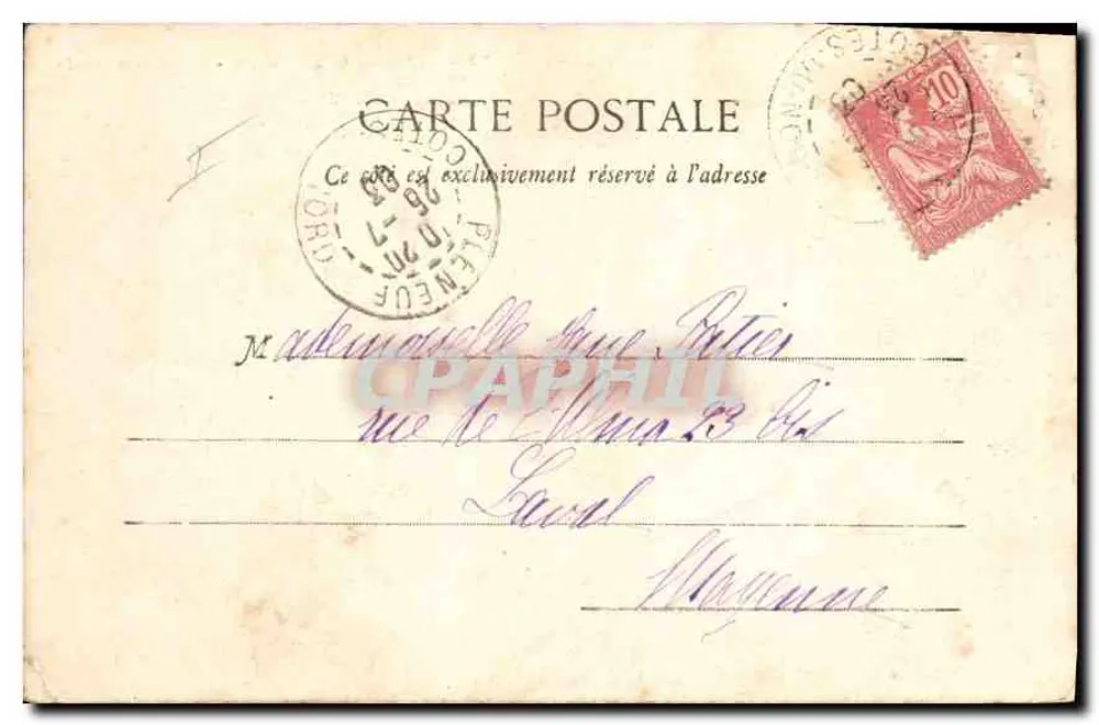 Os Pontes Novos — Ao redor de St-Brieuc — Coleção A. Warron - Verso