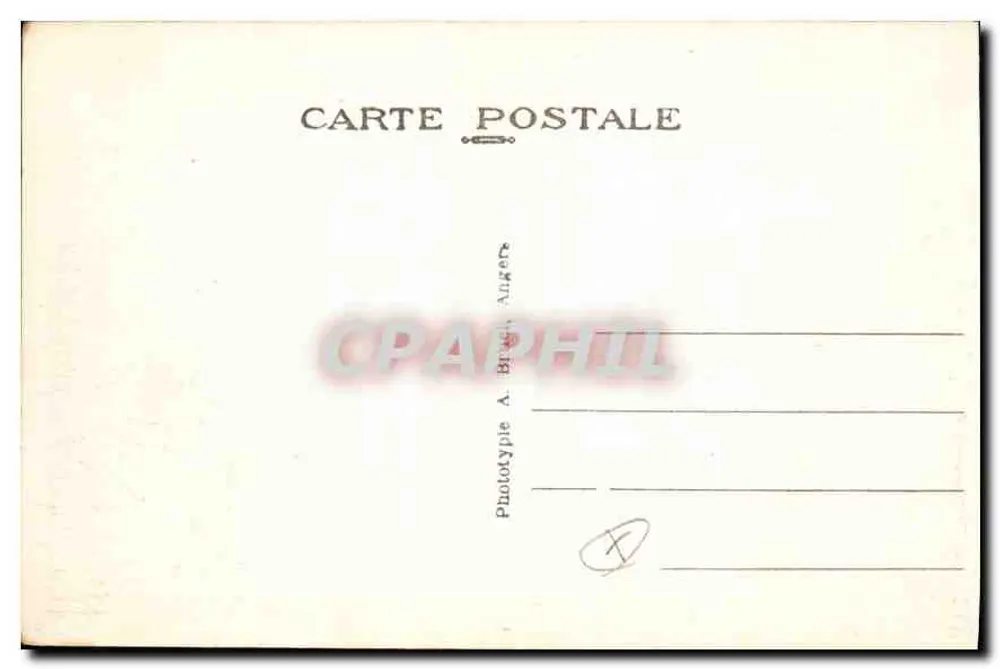 Eiland Bréhat — Le Gouffre — Fototipie A. Binger, Angers - Achterkant