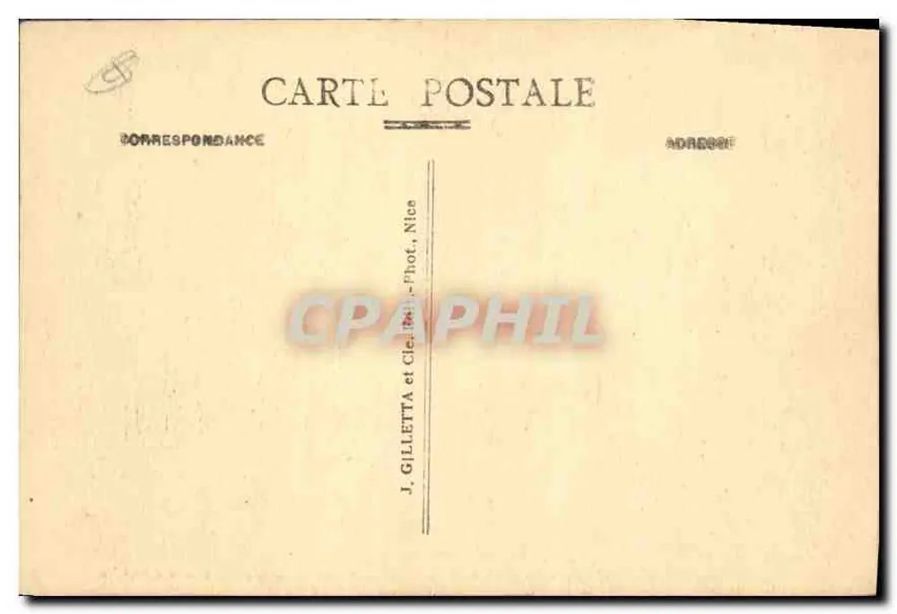 Wasserfall Gairaut — Kanal der Vésubie — Verlag Gilletta n°1169 - Rückseite