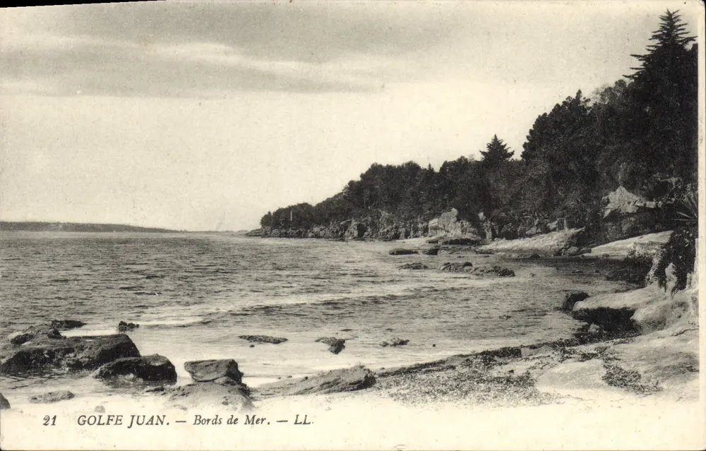 Golfe Juan — Bordas do Mar — LL. — n°21 - Frente
