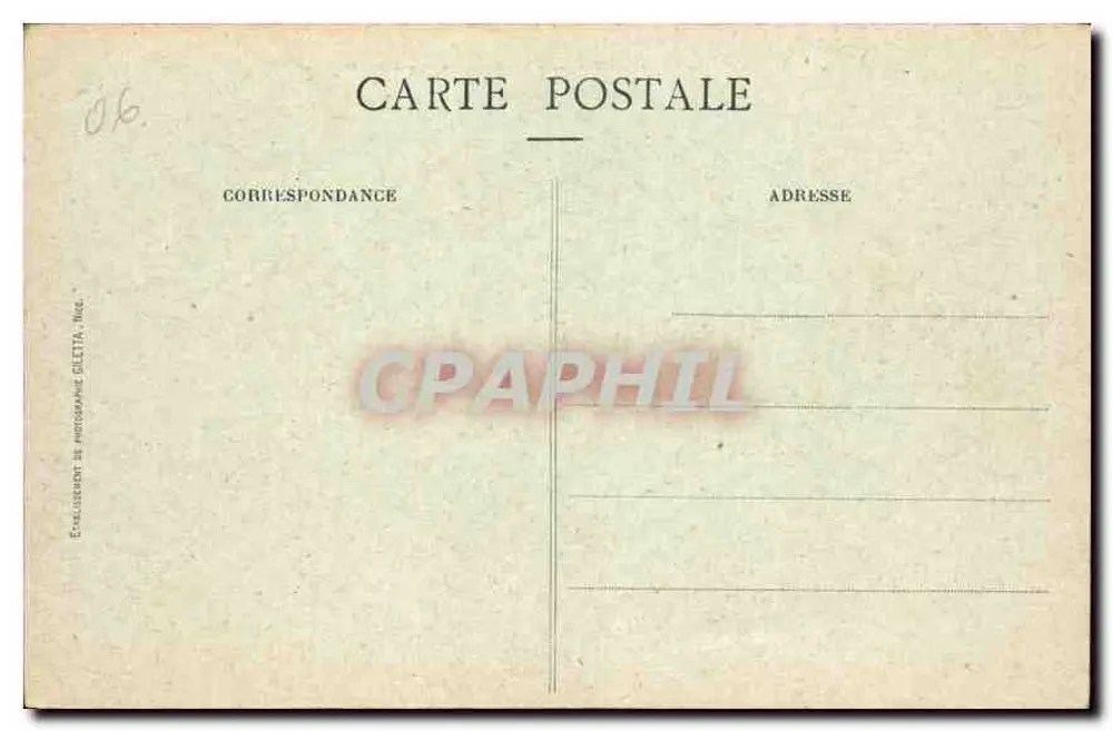 CANNES. - Boulevard e Banhos da Croisette — Edição Giletta, n° 412 - Verso