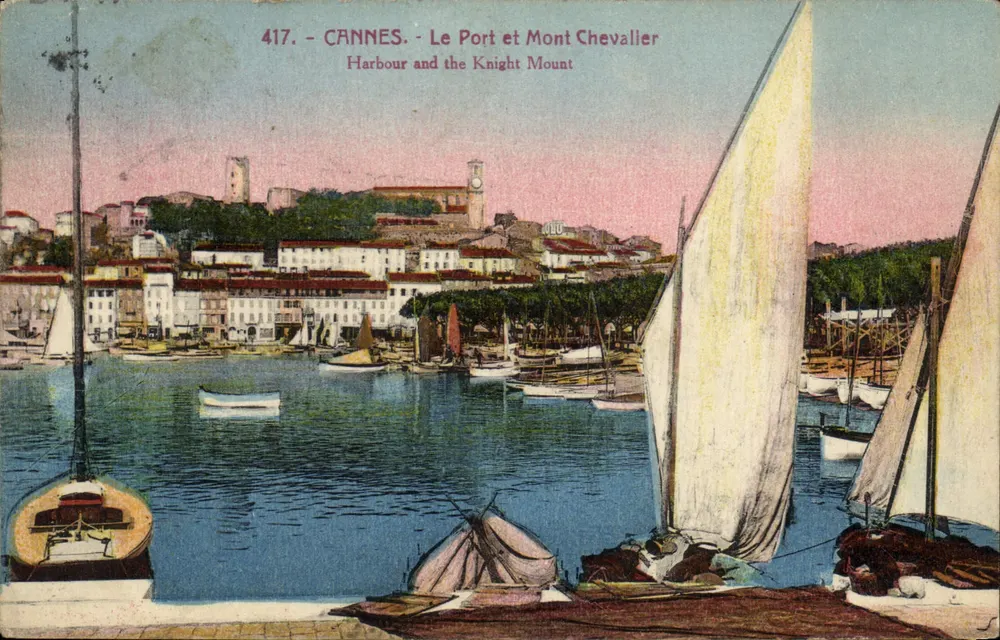 CANNES - Der Hafen und Mont Chevalier — Edition Gilettà, NICE, n°417 - Vorderseite