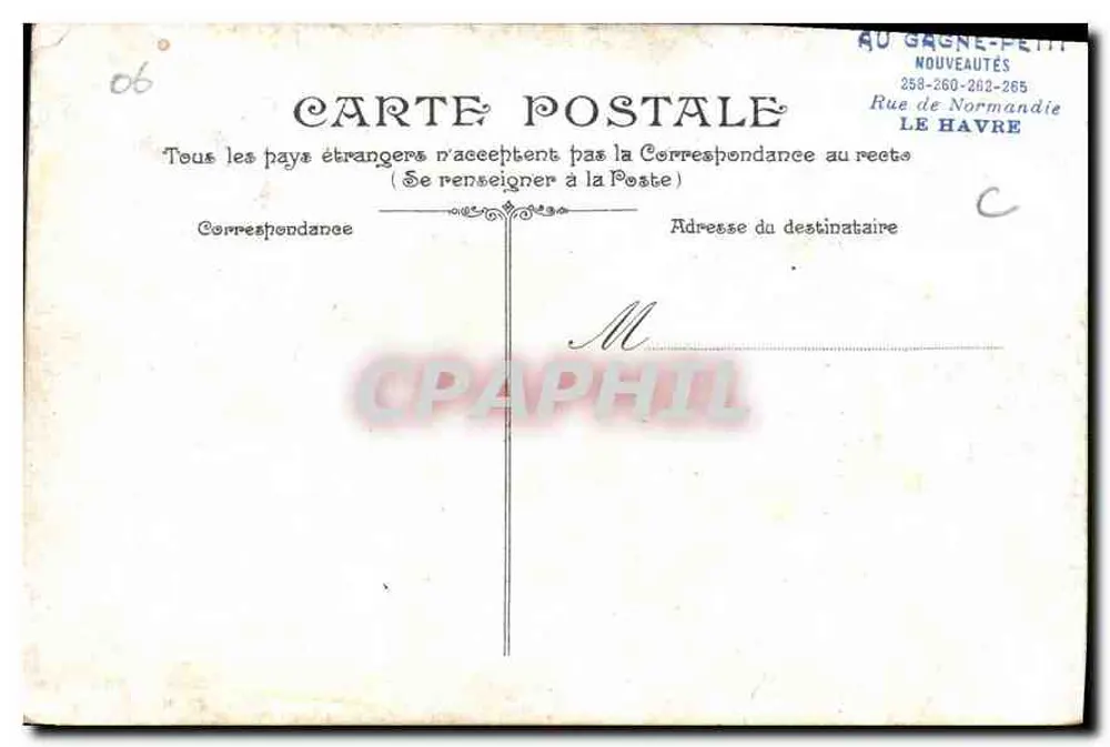 Cannes. Vista del monte Chevallier — editore non visibile, n° di serie 2 - Verso