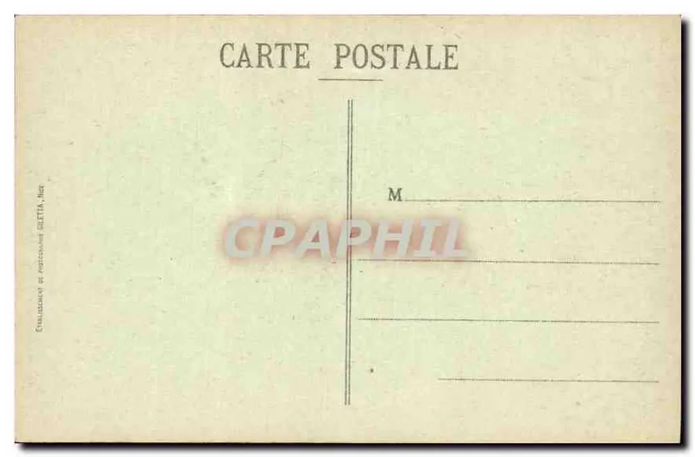 CANNES - Der Promenadepfad und das Casino von Mont Chevalier aus gesehen — Verlag: G. Billaud, Nr. 415 - Rückseite
