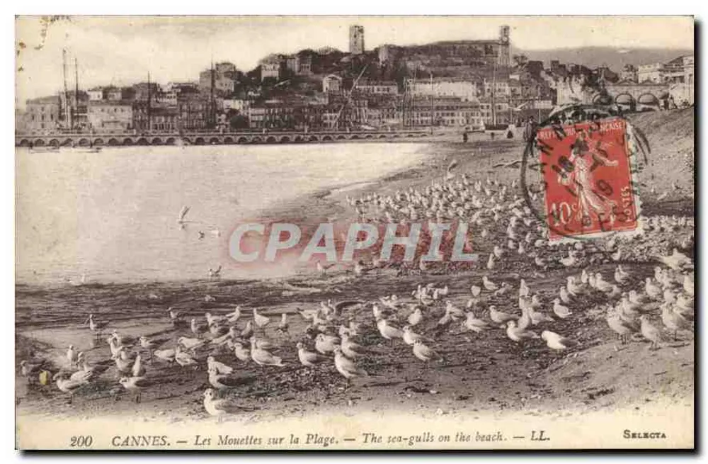CANNES — As Garças na Praia — SELECTA n°200 - Frente