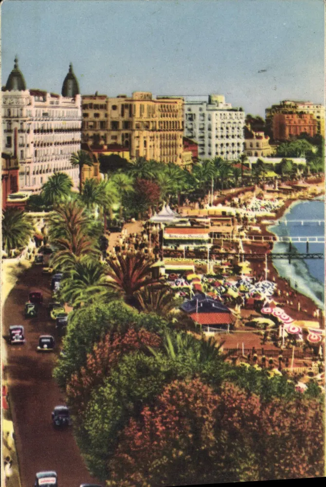 Cannes - La Plage e gli Alberghi — Edizioni Art Munier, n°24 - Recto