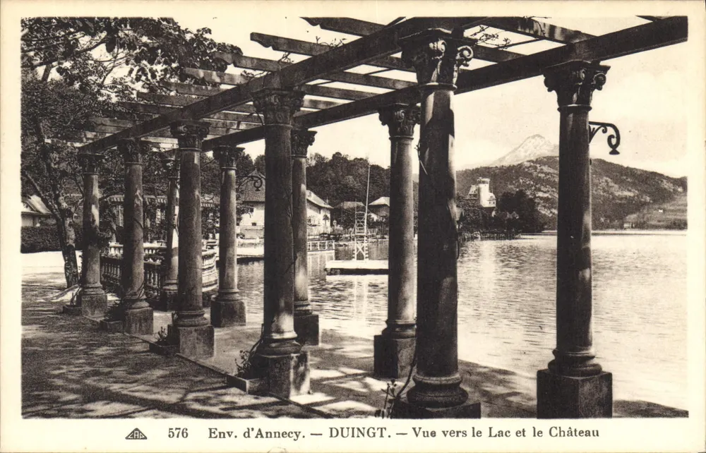 Umgebung von Annecy — Blick zum See und zum Schloss — DUINGT, n° 576 - Vorderseite