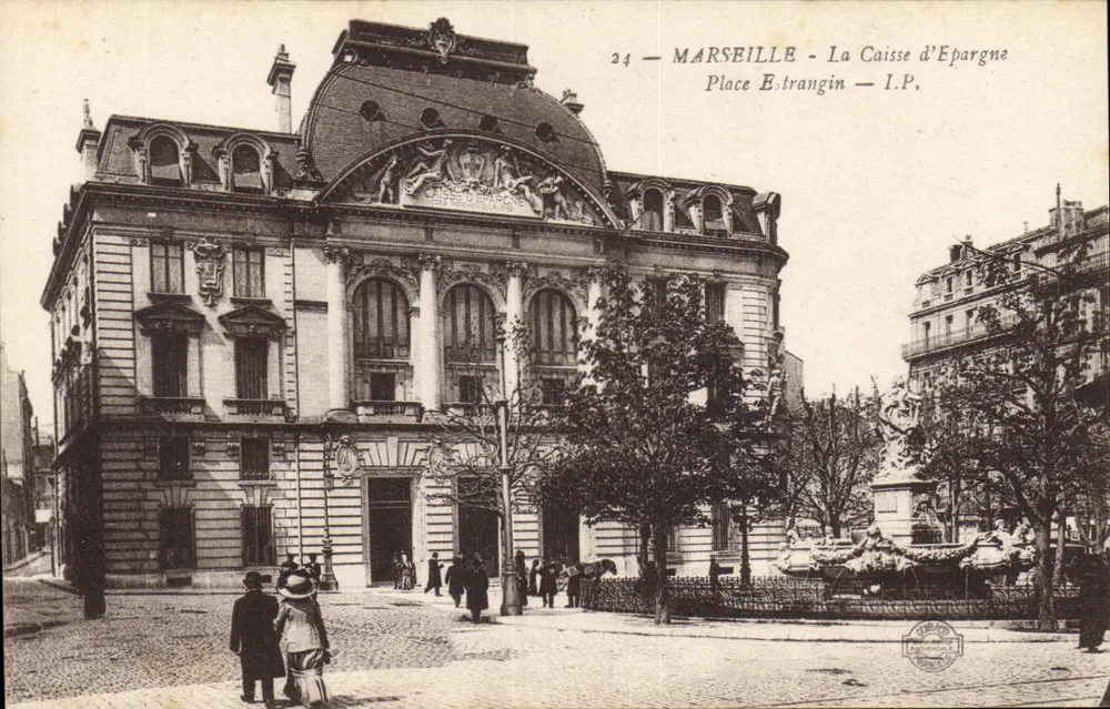 Marseille — Die Sparkasse, Place Estrangin — I.P. - Vorderseite