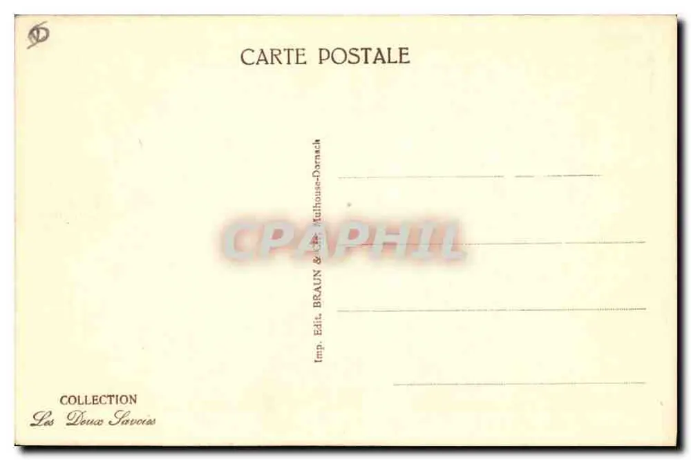 O Lago de Annecy — O Castelo de Duingt — Coleção Les Deux Savoies - Verso