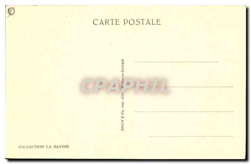 Duingt — Castelo de Hérée — Coleção La Savoie - Verso