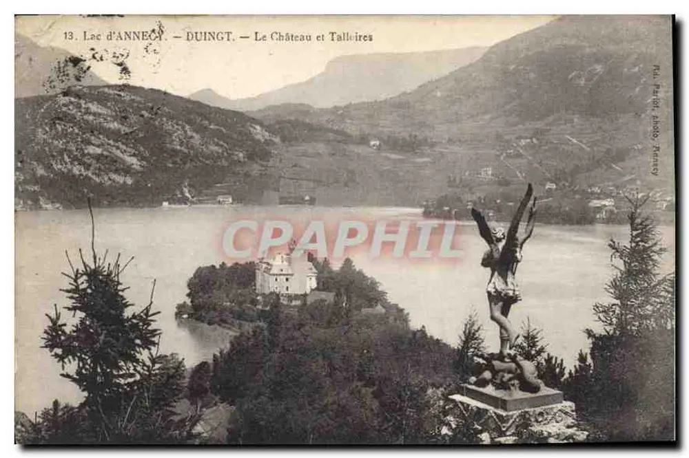See Annecy — Duingt — Schloss und Talloires — Foto T. P. Feuich, Munecy - Vorderseite