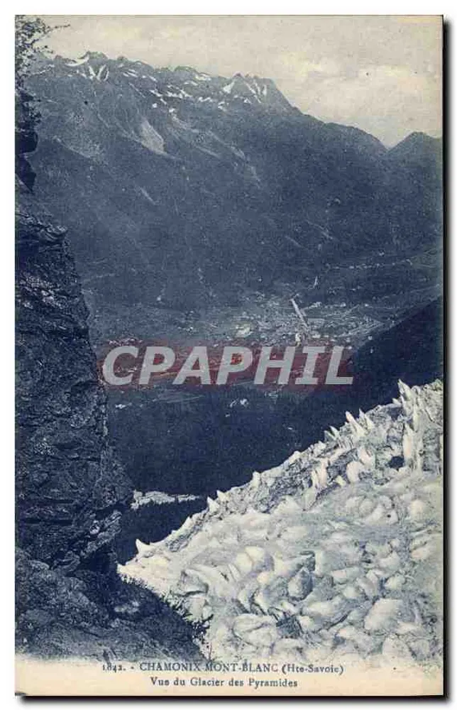 Chamonix Mont-Blanc — Ansicht des Pyramiden-Gletschers — L. Fauras, Verlag, in Annemasse (Haute-Savoie) - Vorderseite