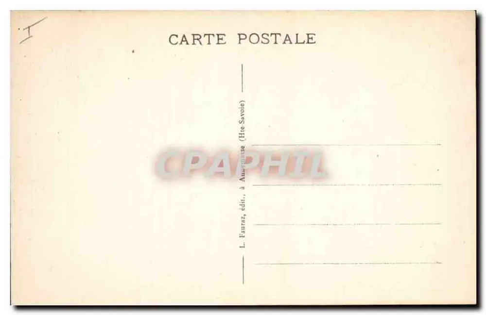 Chamonix Mont-Blanc — Ansicht des Pyramiden-Gletschers — L. Fauras, Verlag, in Annemasse (Haute-Savoie) - Rückseite