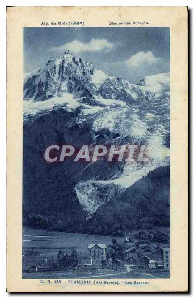 Aig. do Meio (3949m) — Glaciar dos Bossonas — Chamonix (Alta Saboia) - Frente